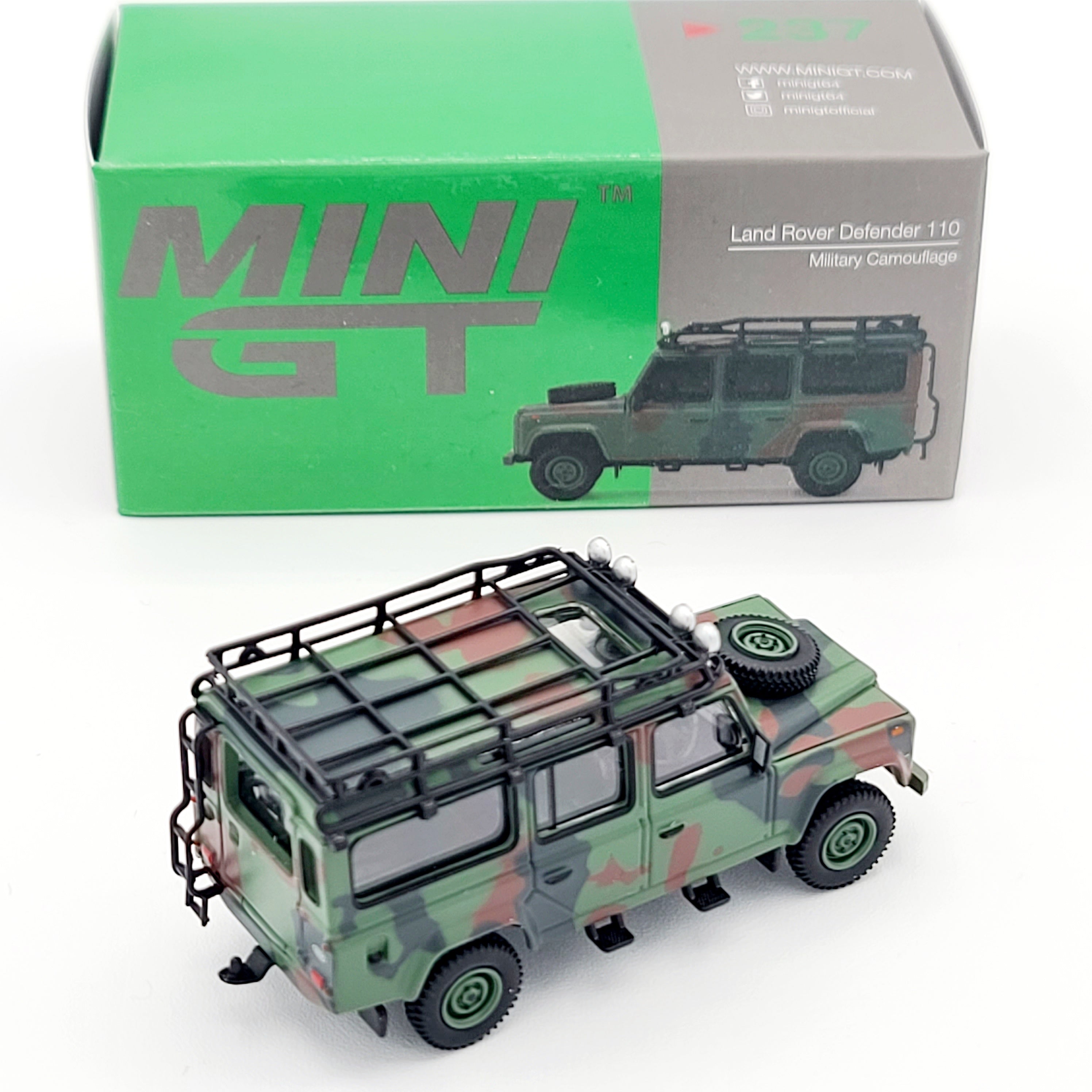 Mini GT Land Rover Defender 110 - 1:64, Military Camouflage (2021 Limited Edition)